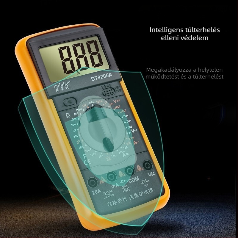 MILAIKE DT9205A Magas Pontosságú Okos Digitális Multiméter Automatikus Kikapcsolással