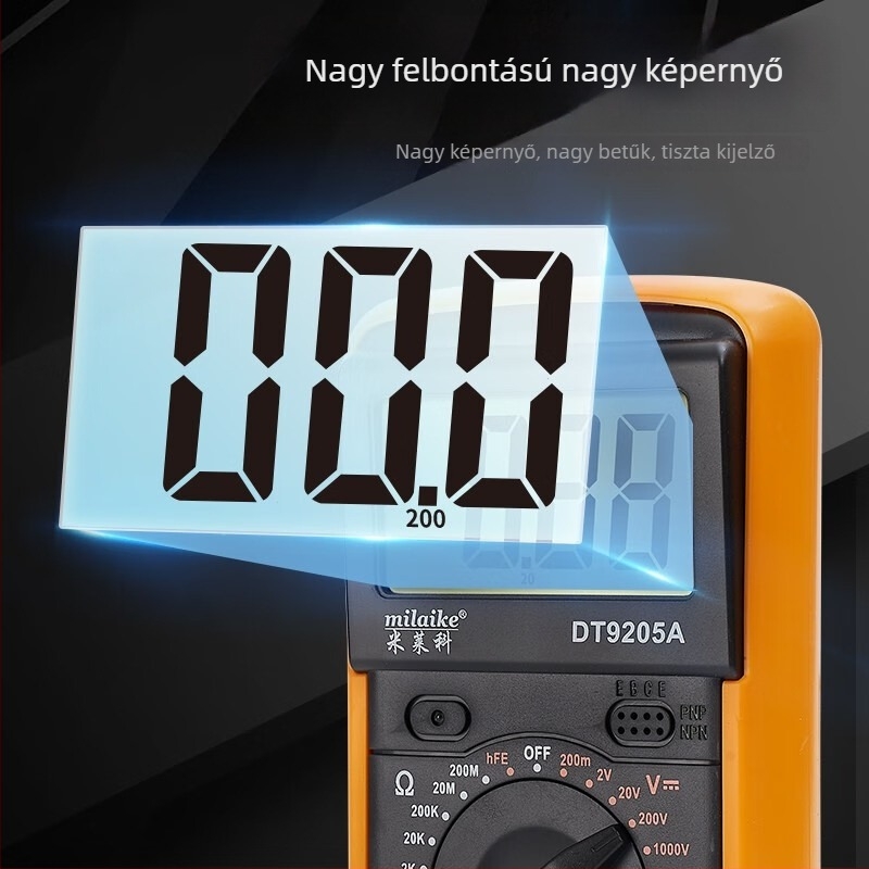 MILAIKE DT9205A Magas Pontosságú Okos Digitális Multiméter Automatikus Kikapcsolással