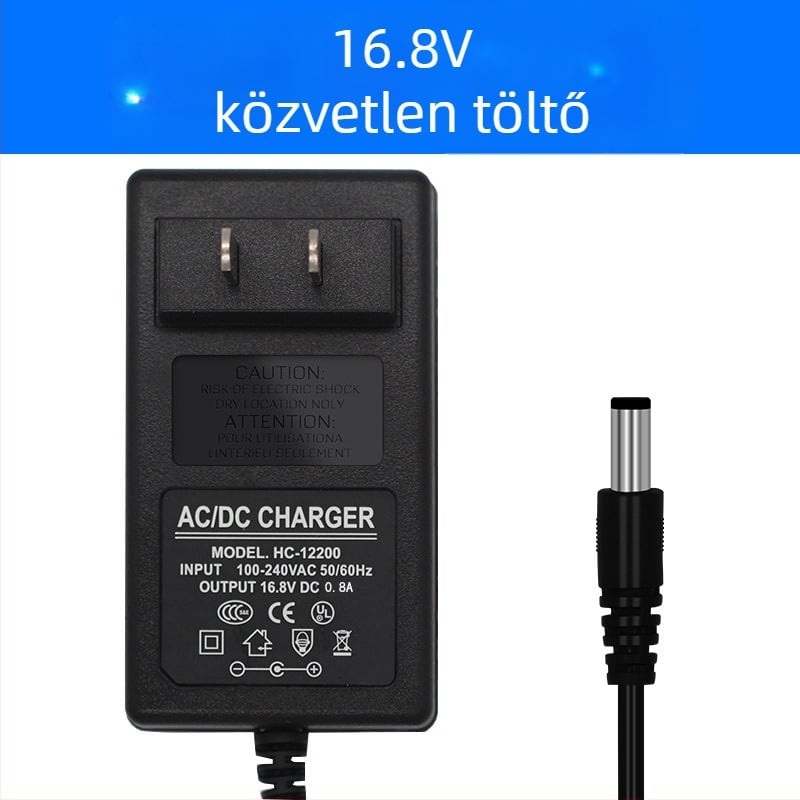Di Drill lítium akkumulátor töltő kézi fúróhoz — kompatibilis 12V, 16,8V, 21V és 25V