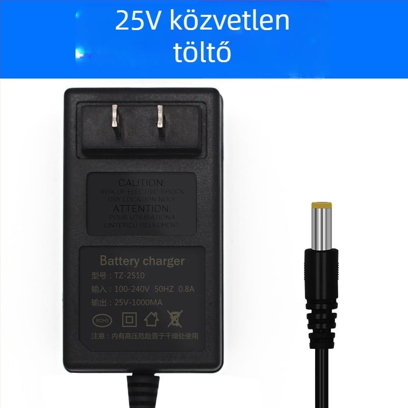 Di Drill lítium akkumulátor töltő kézi fúróhoz — kompatibilis 12V, 16,8V, 21V és 25V