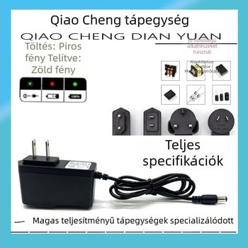 18650 Li-ion akkumulátor töltő, bemenet AC110-240V, kimenet DC12.6V1A, sorozat 18650