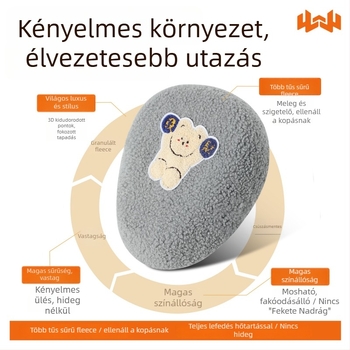 Elektromos kerékpár üléshuzat, téli fleece, vastagított változat, Huiying, logónyomtatás, testreszabható