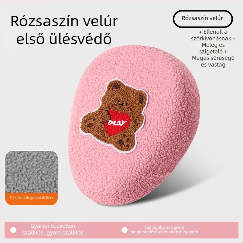 Elektromos kerékpár üléshuzat, téli fleece, vastagított változat, Huiying, logónyomtatás, testreszabható