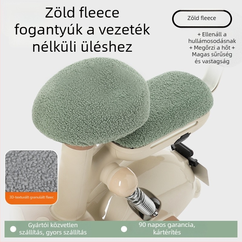 Elektromos kerékpár üléshuzat, téli fleece, vastagított változat, Huiying, logónyomtatás, testreszabható