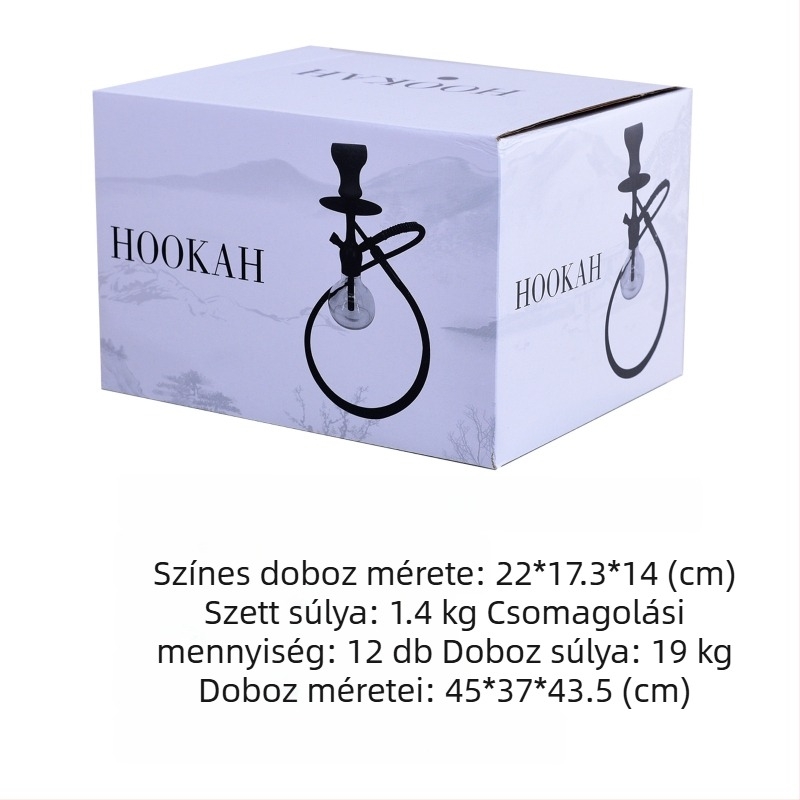 Dadun Hookah készlet – alumínium-ötvözet + üveg, Zhejiang származás, testreszabható
