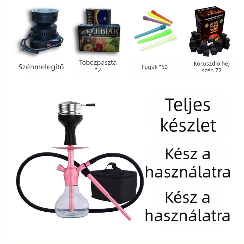 Dadun Hookah készlet – alumínium-ötvözet + üveg, Zhejiang származás, testreszabható