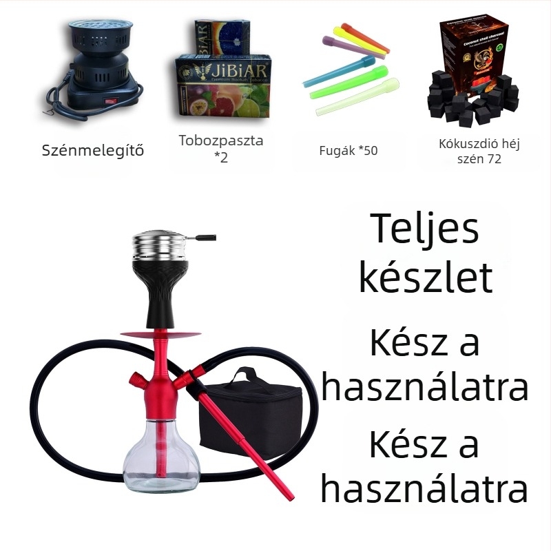 Dadun Hookah készlet – alumínium-ötvözet + üveg, Zhejiang származás, testreszabható
