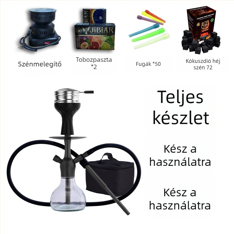Dadun Hookah készlet – alumínium-ötvözet + üveg, Zhejiang származás, testreszabható