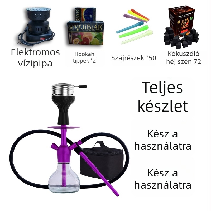 Dadun Hookah készlet – alumínium-ötvözet + üveg, Zhejiang származás, testreszabható