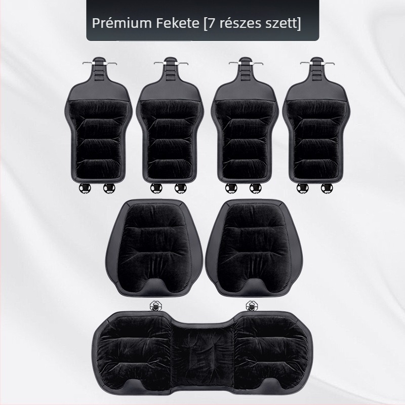 Autóülés párnák készlet, flanel téli plüss, pamut töltet, Wild Cow márka