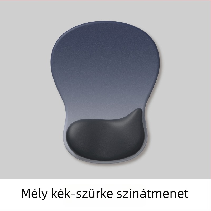 Vízcsepp alakú szilikon csuklóegérpad gradient dizájnnal, vastagított, csúszásmentes, ergonikus számítógépes kézpad
