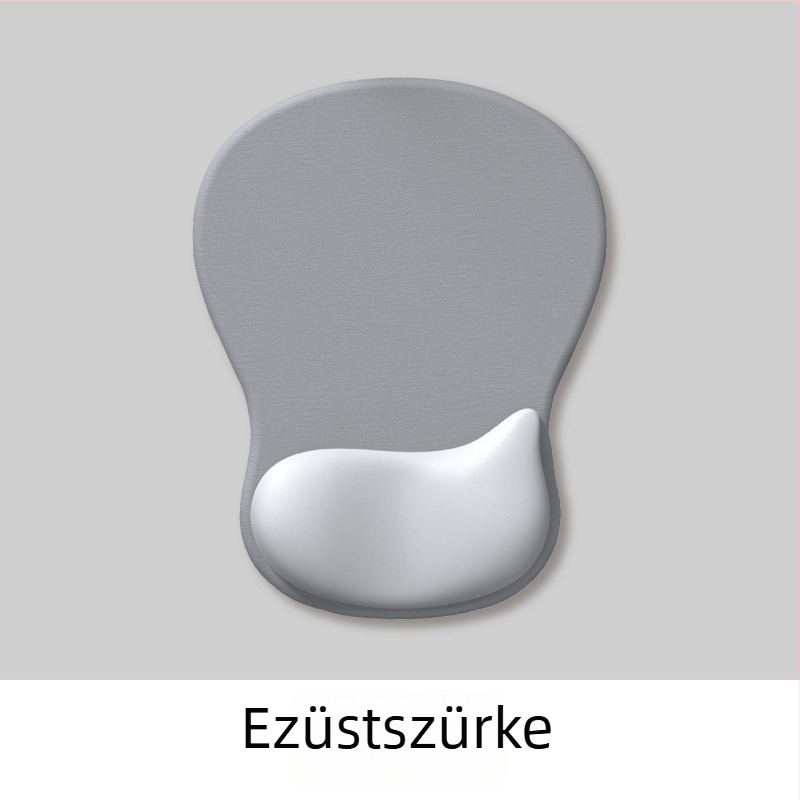 Vízcsepp alakú szilikon csuklóegérpad gradient dizájnnal, vastagított, csúszásmentes, ergonikus számítógépes kézpad