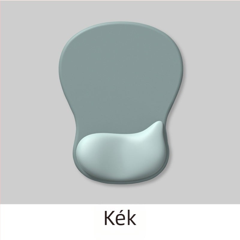 Vízcsepp alakú szilikon csuklóegérpad gradient dizájnnal, vastagított, csúszásmentes, ergonikus számítógépes kézpad