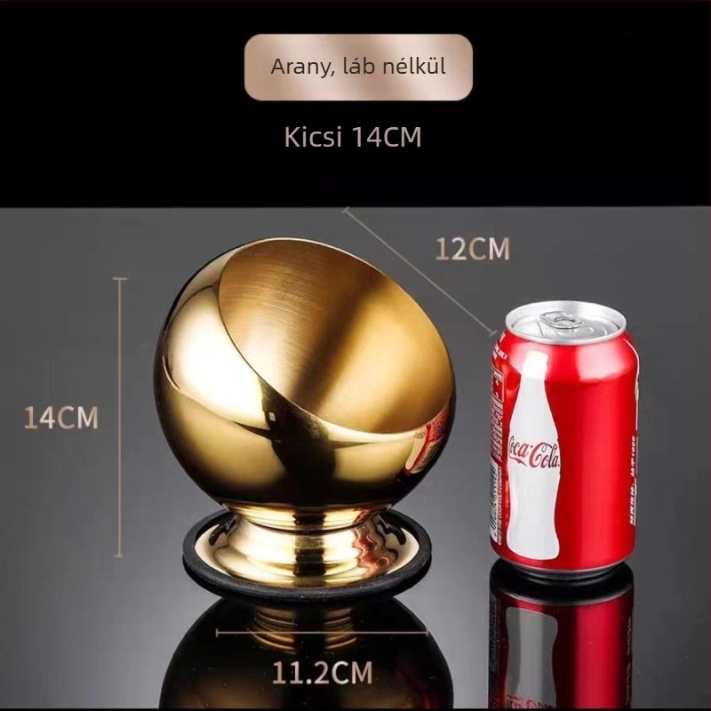 Rozsdamentes acél hamutál - szélálló, multifunkcionális dizájn bárhoz/KTV-hez/online kávézóhoz, tárolóval és ferde tálval
