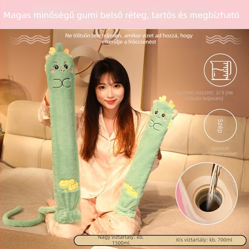 Gumiból készült meleg víz palack; derék, has és kéz területre; 1000 g; fűtés: vízzel töltés; kettős használat: meleg/hideg (Anyag: gumi; 1000 g; Fűtés: vízzel töltés; Területek: derék, has, kéz; Kétfunkciós)