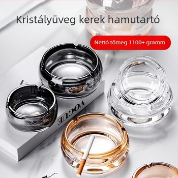 Cuppia üveg hamutál – vastag testű, luxus megjelenés nappali és iroda számára