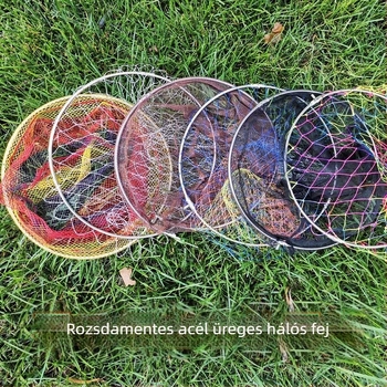40 cm nylon merítőháló tasakkal