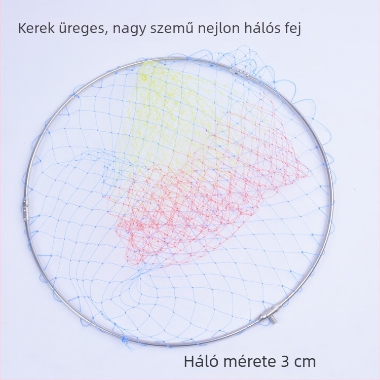 40 cm nylon merítőháló tasakkal