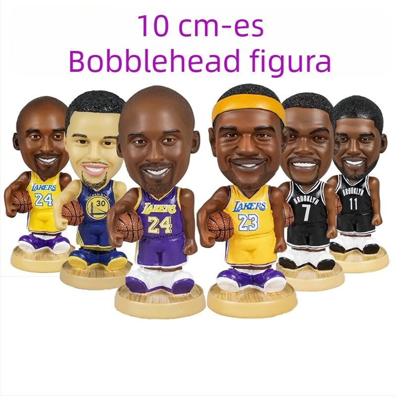Kosaras bobblehead figura – gyanta, testreszabható kérésre; mozgásos kiállításokhoz megfelelő; sport: kosárlabda