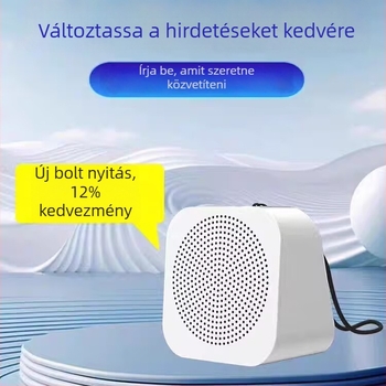 Reklámokhoz Bluetooth hangszóró hangutasításokkal (5W, BT 5.2, 2000–4000mAh, 100 Hz–20 kHz, SNR ≥70 dB)