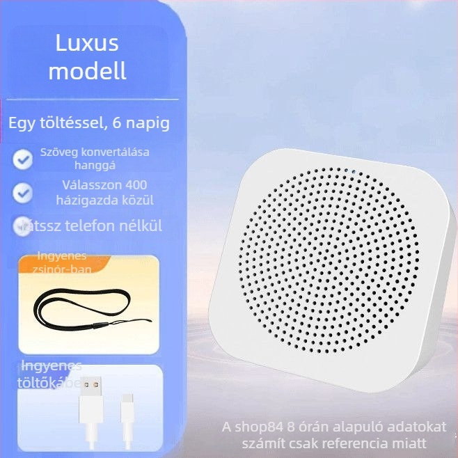 Reklámokhoz Bluetooth hangszóró hangutasításokkal (5W, BT 5.2, 2000–4000mAh, 100 Hz–20 kHz, SNR ≥70 dB)