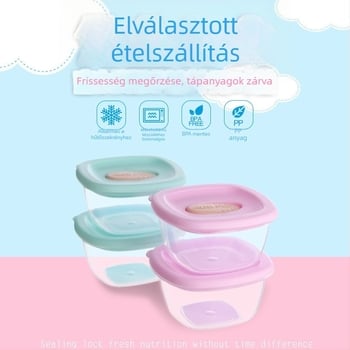 Háromrétegű zárófedéllel ellátott tejpor tároló, utazáshoz hordozható — Hengjian, modell R-1798, újszülöttől 3 éves korig