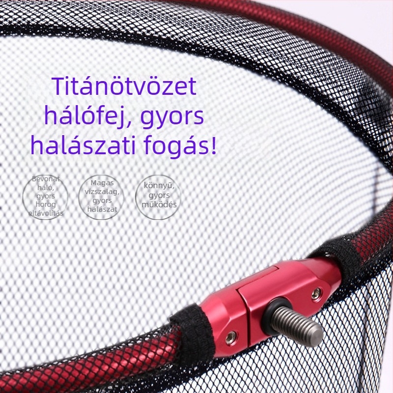 Pole Holder szénszálas háromszög alakú összecsukható hálófej 8 mm csavarral