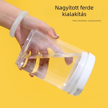 Yixin kerek műanyag frissen tartó edény, 1-2 L kapacitás, testreszabható logó