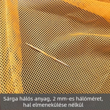 Fa nyelű halászháló, kis szemnyílású akvakultúrához (anyag: fa)