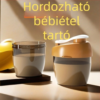 Tejpor tároló doboz, hordozható tejpor tároló, márka nélküli, 0–3 éves korig (Doboz stílusa: Egyéb; Márka: Nincs; Alkalmas korosztály: Újszülött–3 év)