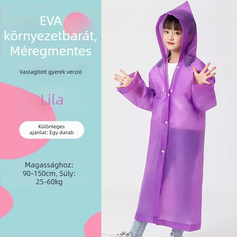 Egy darab EVA esőponcho túrázáshoz, újrahasználható, anyagvastagság 18