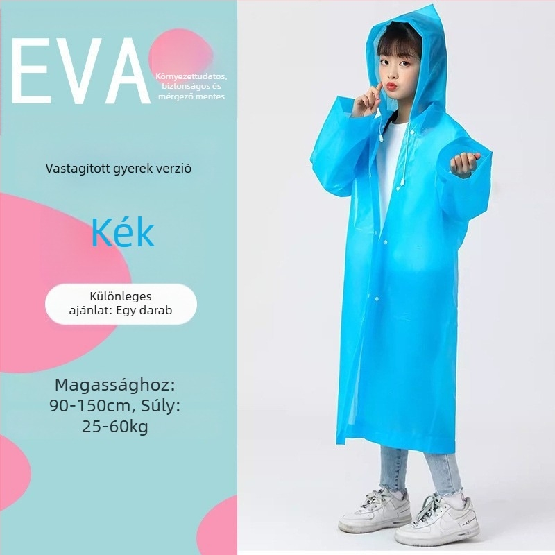 Egy darab EVA esőponcho túrázáshoz, újrahasználható, anyagvastagság 18