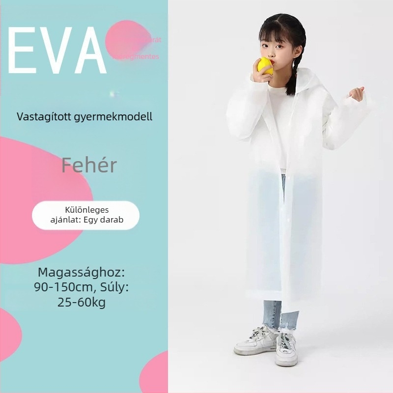 Egy darab EVA esőponcho túrázáshoz, újrahasználható, anyagvastagság 18