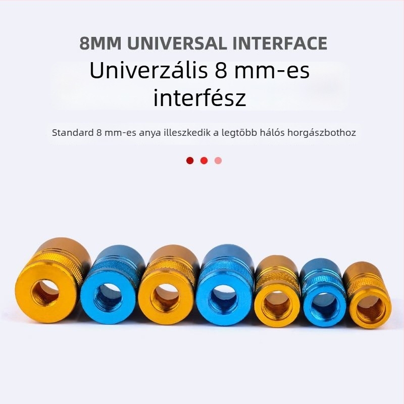8 mm-es horgászbot adapter – DIY csavaros csatlakozó saját készítésű halászhálóhoz