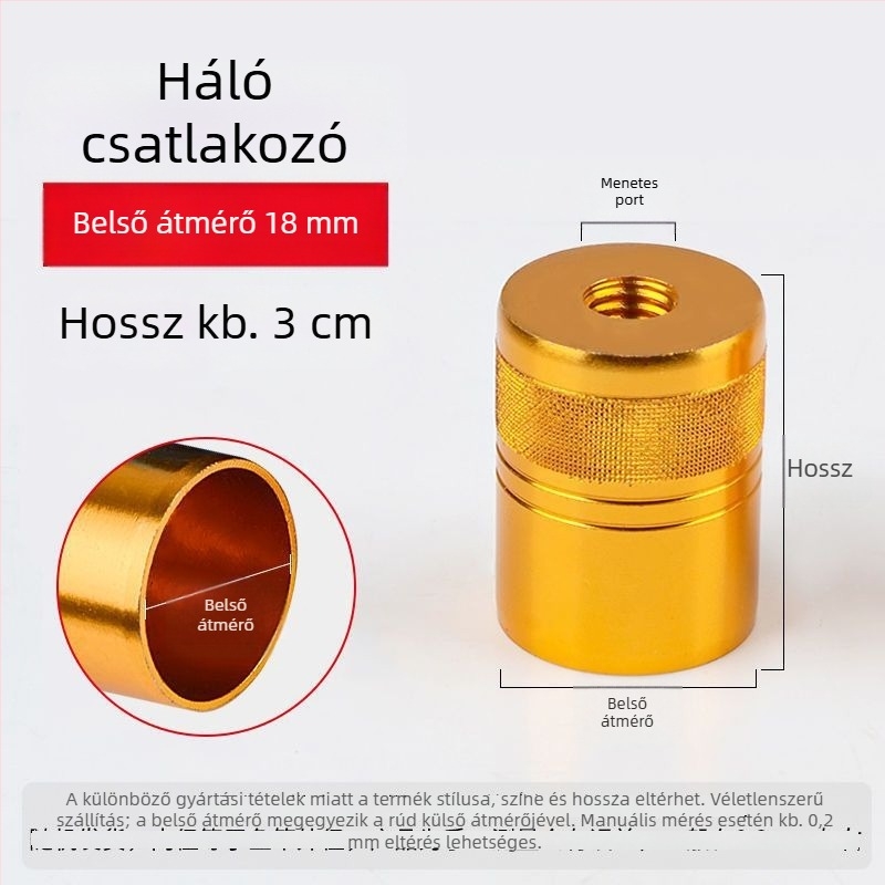 8 mm-es horgászbot adapter – DIY csavaros csatlakozó saját készítésű halászhálóhoz