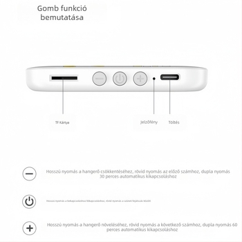 Párna alvás hangszóró rendszer kettős hangszórókkal, Bluetooth 5.3, 20Hz–20kHz, SNR ≥70dB