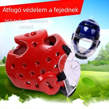 Boxoló sisak habos pamut párnázással, függőleges kialakítás, 0.35 kg, harcművészetekhez, önvédelemhez és sportvédő felszereléshez