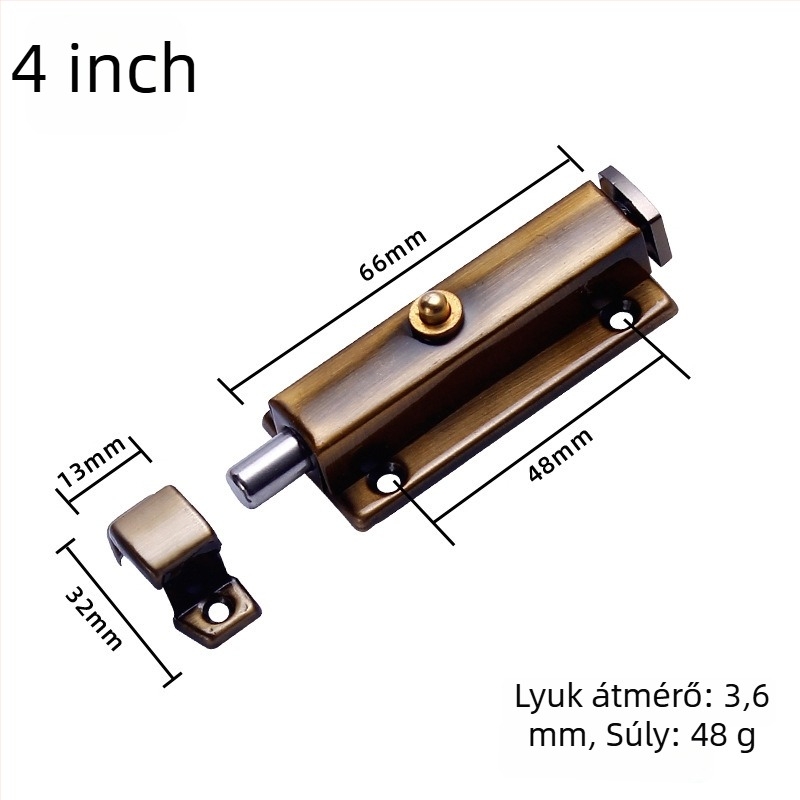Rozsdamentes acél automata rugós ajtózár ablakokhoz (modell 005; anyag: rozsdamentes acél; felület: bélyegzett; stílus: modern minimalist)