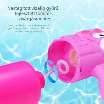 Vízpisztoly hátizsákkal, nagy kapacitású, műanyagból, interaktív játék 4–6 éveseknek