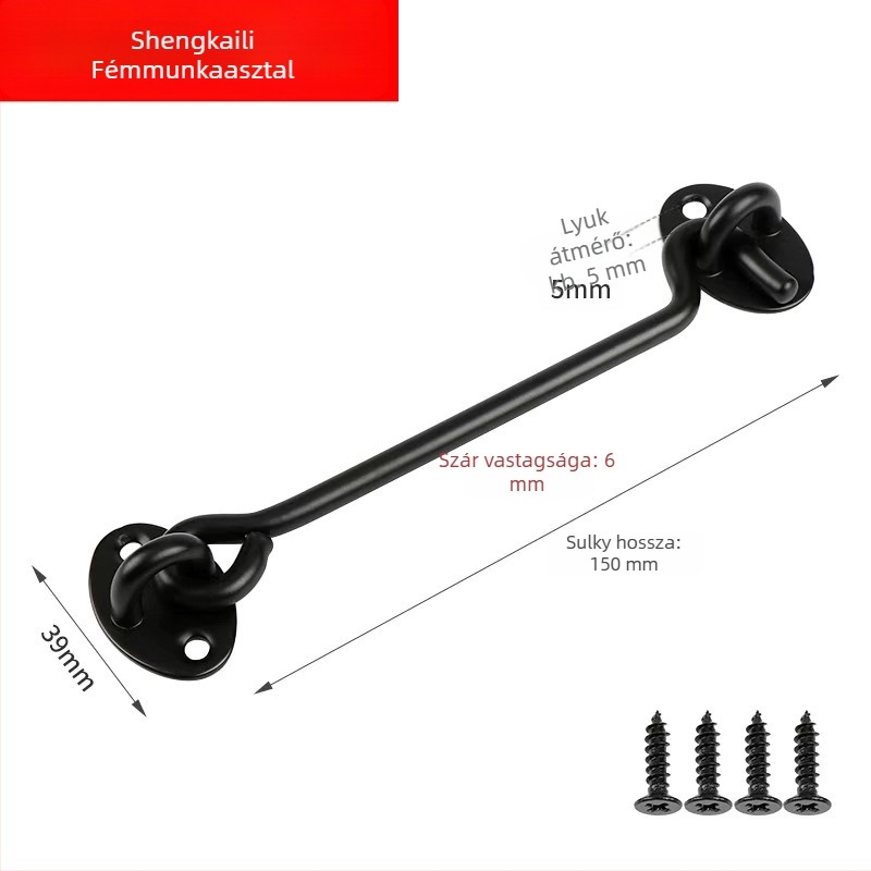 A- alakú ablakzár, rozsdamentes acélból, elektroplat bevonattal, 009 modell