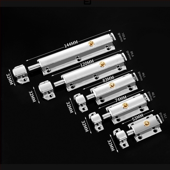 Rozsdamentes acélból készült automata rugós zár a fürdőszobai ajtókhoz, típus A zár, kefés felület