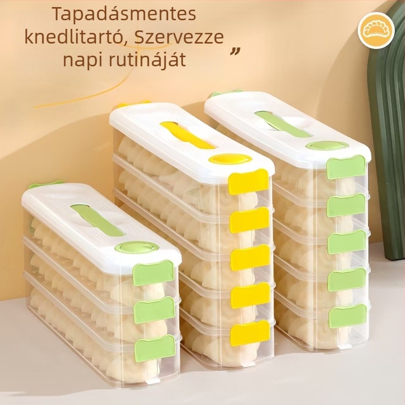 Dumplings tároló doboz – műanyag, könnyed luxus stílus ZX5774