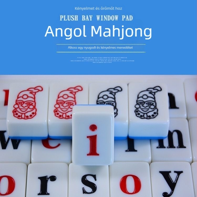 Mini Mahjong lapkák angol betűkkel és szavakkal, Pinyin kiadás gyerekek gondolkodásának fejlesztésére