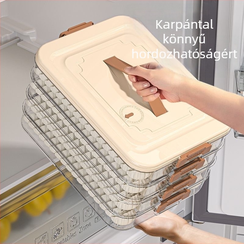 Gombóc doboz – PP anyag, élelmiszerbiztos, légmentesen záró, fagyasztásra alkalmas