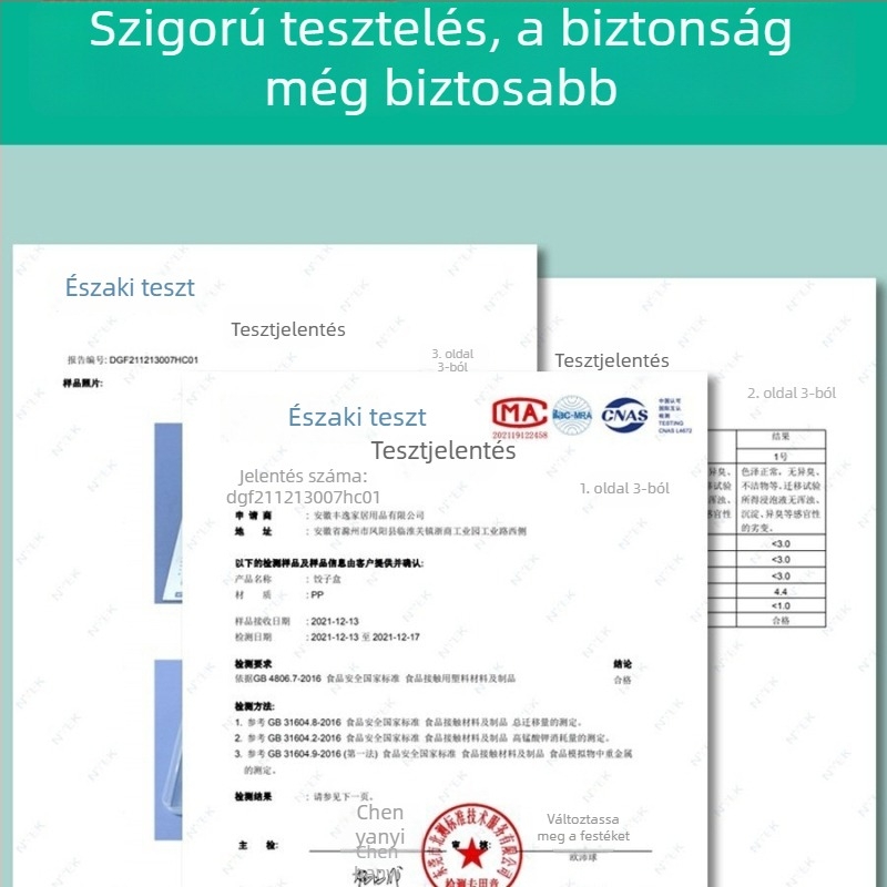 Dumpling tároló doboz, műanyag, CROSSOVER, nyomtatott logóval, testreszabás elérhető, nordic stílus