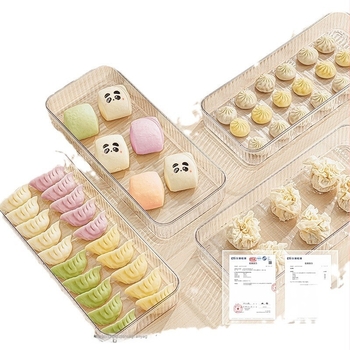 Dumpling fagyasztó doboz, élelmiszer-minőségű műanyag, zárt frissesség, egyszerű kialakítás