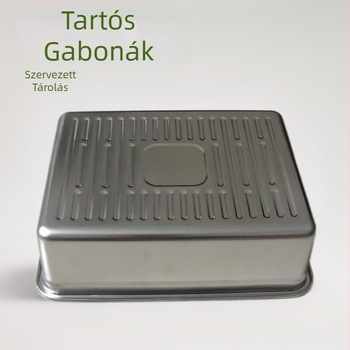 Rozsdamentes acél ebédes doboz, nagy kapacitású, kültéri kempingezéshez, az ételek frissen tartására.