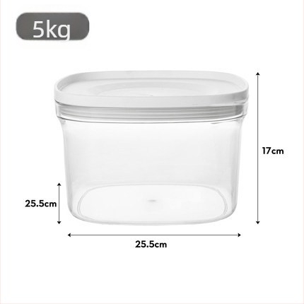 Rizstároló doboz nedvesség- és rovarbiztos funkcióval, PET anyag, kapacitás >10 L, márka Honey Daozi