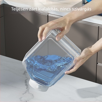 Háztartási nedvességálló gabonatároló konténer, élelmiszer-minőségű műanyag rizsdoboz, konyhai rovar- és nedvességvédelme (6–7 L)