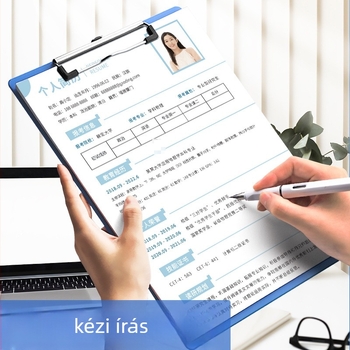 Klipbord erős csipesszel és táblás csipesszel, műanyag, modell YT-4689, logó nélkül